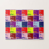 pop kunstschildluis inkt portret legpuzzel (Horizontaal)