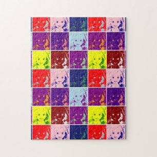 pop kunstschildluis inkt portret legpuzzel