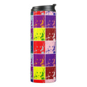 pop kunstschildluis inkt portret thermosbeker (Gedraaid links)