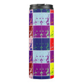 pop kunstschildluis inkt portret thermosbeker (Achterkant)