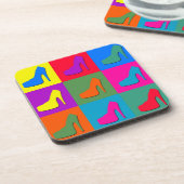 Pop kunstschoenen drankjes onderzetter (Linkerzijde)