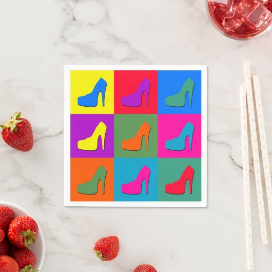 Pop kunstschoenen servetten (Insitu)