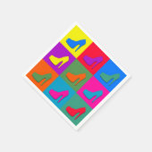 Pop kunstschoenen servetten (Hoek)