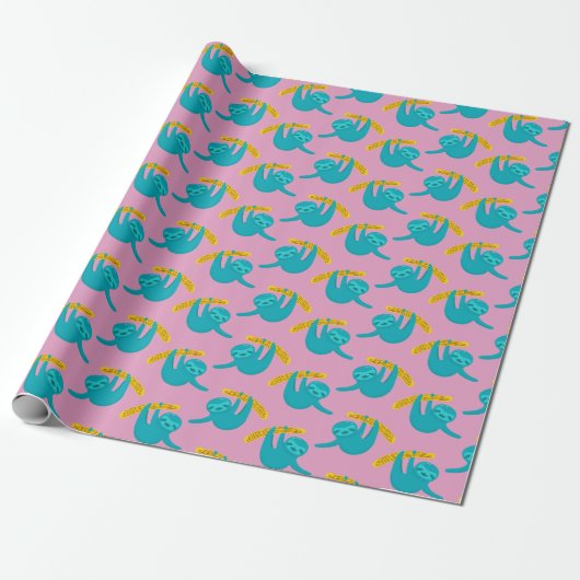 Pop - Kunstsleufpatroon Cadeaupapier (Uitgerold)