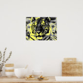 Pop Kunststijl tijger Posters (Keuken)
