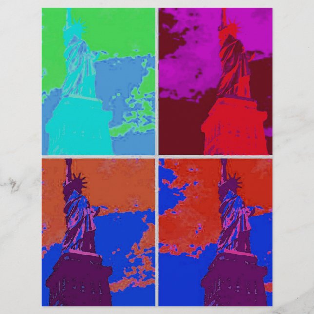 Pop Kunststijl Vrijheidsbeeld (Voorkant)