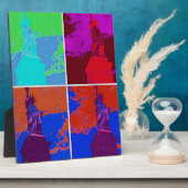 Pop Kunststijl Vrijheidsbeeld Fotoplaat (Zijkant)