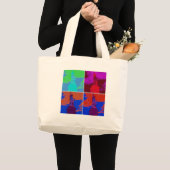 Pop Kunststijl Vrijheidsbeeld Grote Tote Bag (Voorkant (product))