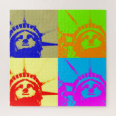 Pop Kunststijl Vrijheidsbeeld Legpuzzel (Verticaal)