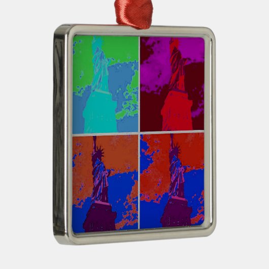 Pop Kunststijl Vrijheidsbeeld Metalen Ornament (Rechts)