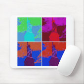 Pop Kunststijl Vrijheidsbeeld Muismat (Met muis)