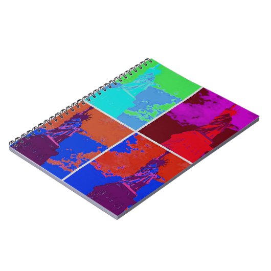 Pop Kunststijl Vrijheidsbeeld Notitieboek (Linkerzijde)