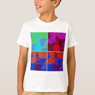 Pop Kunststijl Vrijheidsbeeld T-shirt