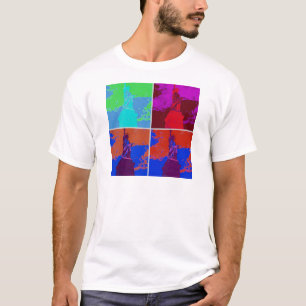 Pop Kunststijl Vrijheidsbeeld T-shirt