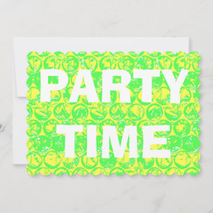 Pop kunstzeepbel omhulsel uitnodiging van de parti