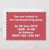 Pop kunstzeepbel omhulsel uitnodiging van de parti (Achterkant)