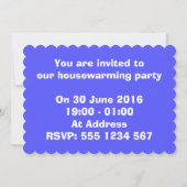 Pop kunstzeepbel omhulsel uitnodiging van de parti (Achterkant)