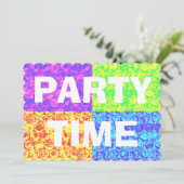 Pop kunstzeepbel omhulsel uitnodiging van de parti (Staand voorkant)