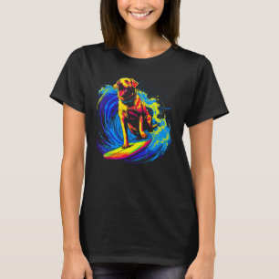 Pop Labrador Retriever Dog Surf T-shirt