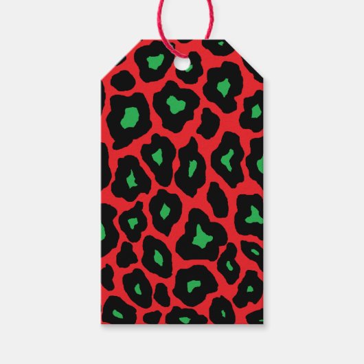 Pop Leopard Cadeaulabel (Voorkant)