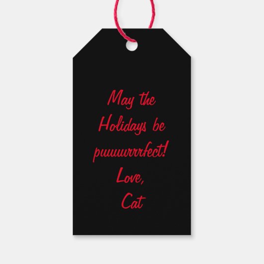 Pop Leopard Cadeaulabel (Achterkant)