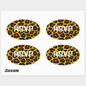  Pop Leopard Ovale Sticker (Vel)