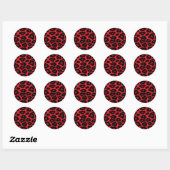 Pop Leopard Ronde Sticker (Vel)