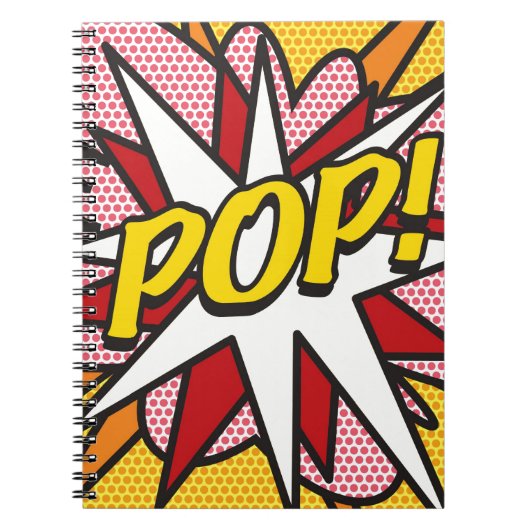 POP Leuke Retro Strip Pop Art Notitieboek (Voorkant)
