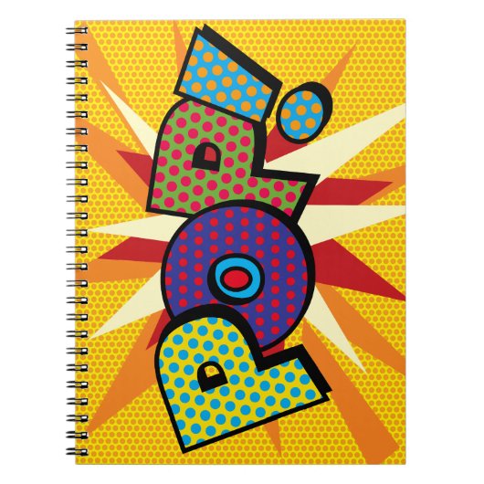 POP Leuke Retro Strip Pop Art Notitieboek (Voorkant)
