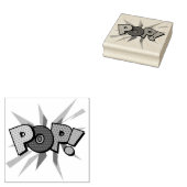 POP Leuke Retro Strip Pop Art Rubberstempel (Gestempeld)