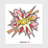 POP Leuke Retro Strip Pop Art Sticker (Vel)