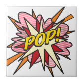 POP Leuke Retro Strip Pop Art Tegeltje (Voorkant)