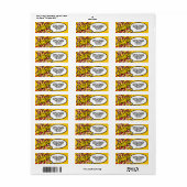 POP Leuke Retro Stripboek Pop Art Adres Etiket (Full Sheet)