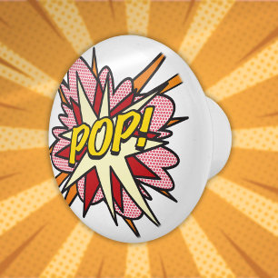 POP Leuke Retro Stripboek Pop Art Keramische Knop