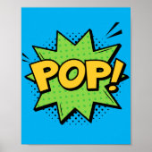 Pop! Levendige Pop Art Comic Burst Poster (Voorkant)
