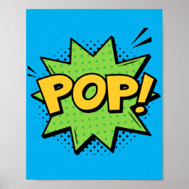 Pop! Levendige Pop Art Comic Burst Poster