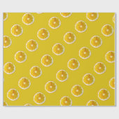 Pop lichtgele citroenwaterverf cadeaupapier (Vlak)