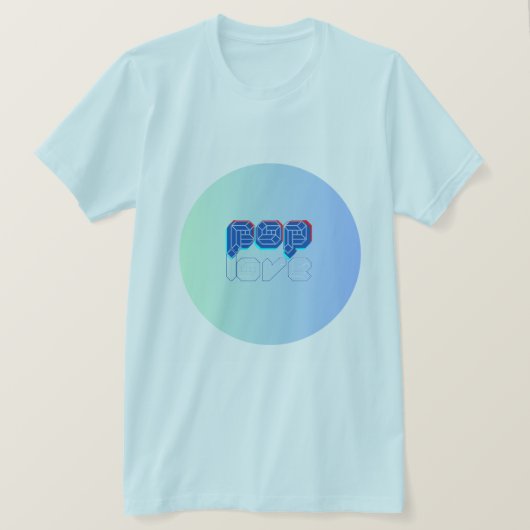 Pop liefde t-shirt (Design voorkant)