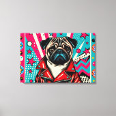 POP LIFE PUG 6 CANVAS AFDRUK (Voorkant)