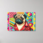 POP LIFE PUG 7 CANVAS AFDRUK (Voorkant)
