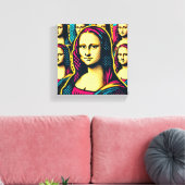 Pop Lisa Canvas Afdruk (Insitu (Woonkamer))
