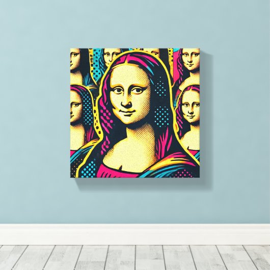 Pop Lisa Canvas Afdruk (Insitu (Houten vloer))