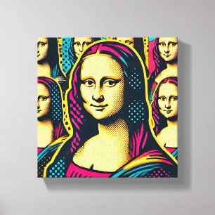 Pop Lisa Canvas Afdruk