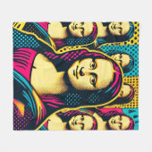 Pop Lisa Fleece Deken (Voorkant (Horizontaal))