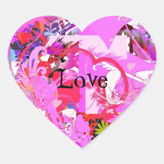 Pop Love Heart Sticker (Voorkant)