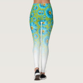 Pop Madelief Aqua Blauw Leggings (Achterkant)