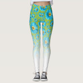 Pop Madelief Aqua Blauw Leggings (Voorkant)