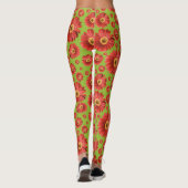 Pop Madeliefje Rood Leggings (Achterkant)