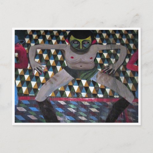 pop man briefkaart (Voorkant)