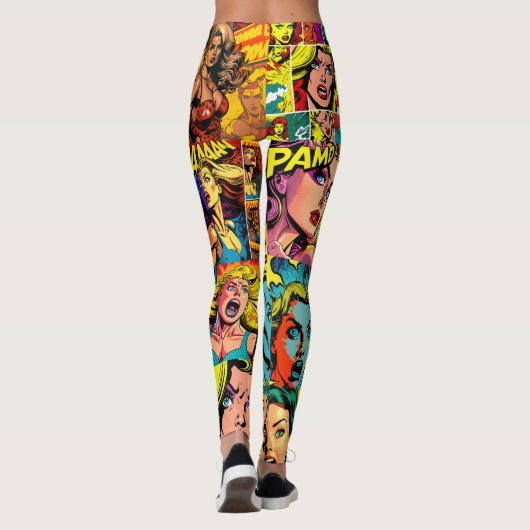 Pop Meisje Kunst Comic Leggings 3 - Cool (Achterkant)